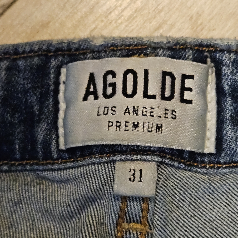 Vintage AGOLDE Lara Distressed Jeans "Badlands" Wash Women's 31 - Picture 4 of 13